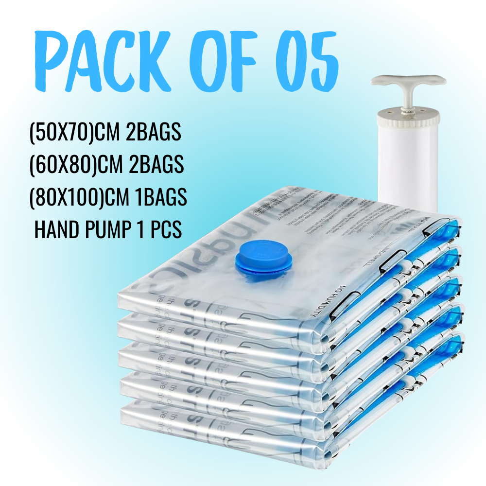Vacuum Storage Bags – Space Saving & Reusable