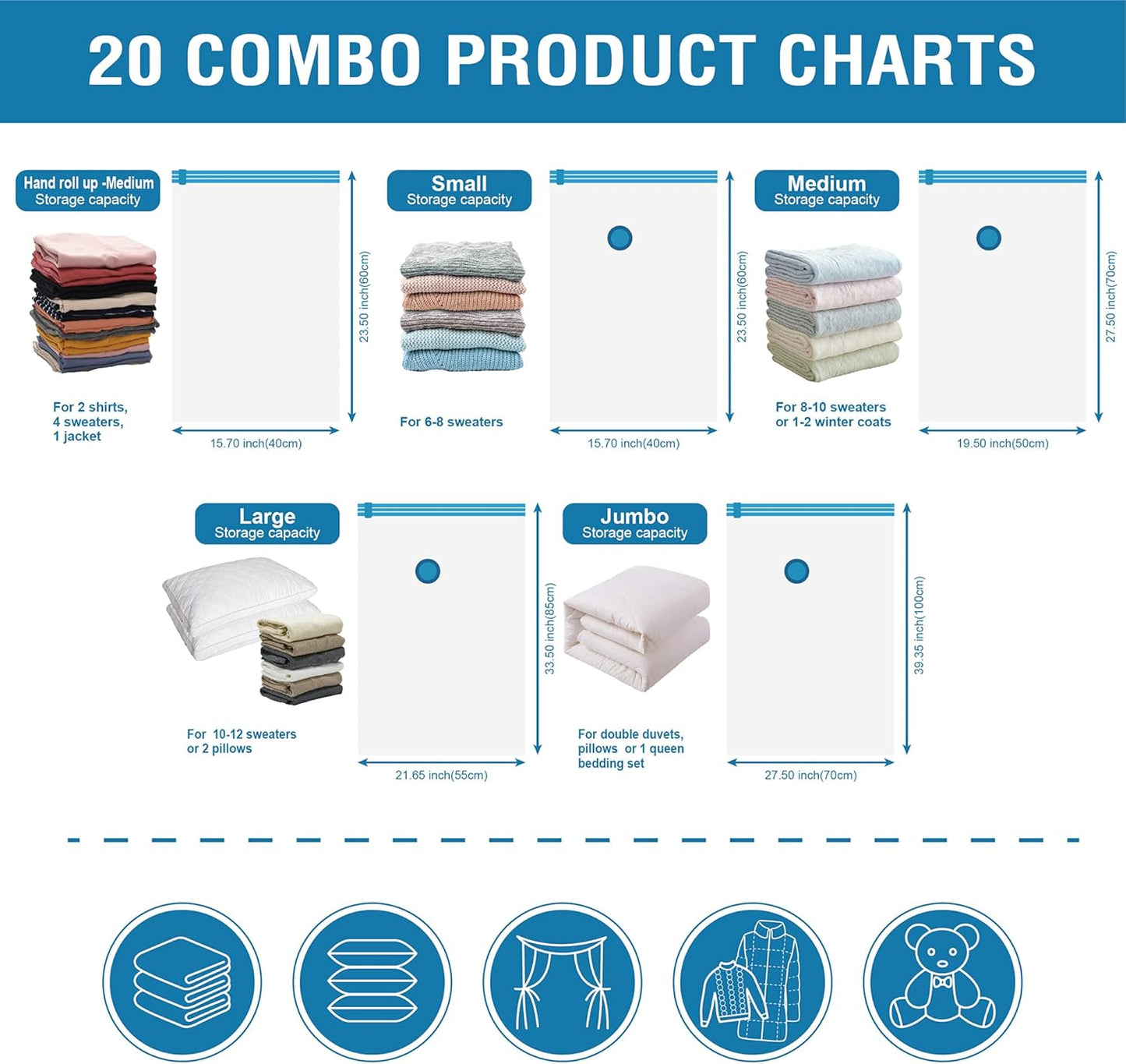 Vacuum Storage Bags – Space Saving & Reusable