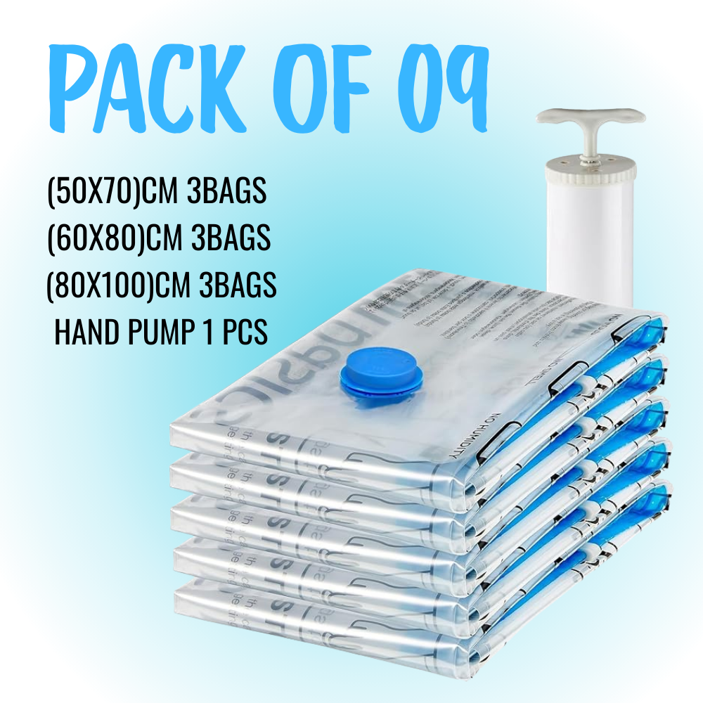 Vacuum Storage Bags – Space Saving & Reusable