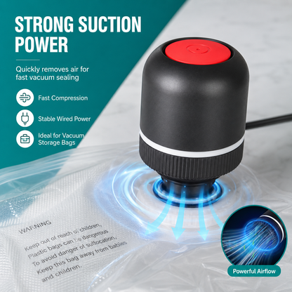 Electric Vacuum Pump for Storage Bags