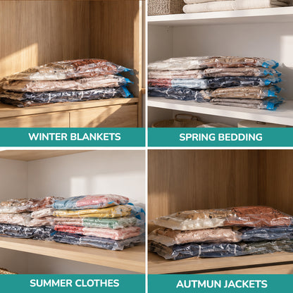 Vacuum Storage Bags with Hand Pump – Save Space & Protect Clothes